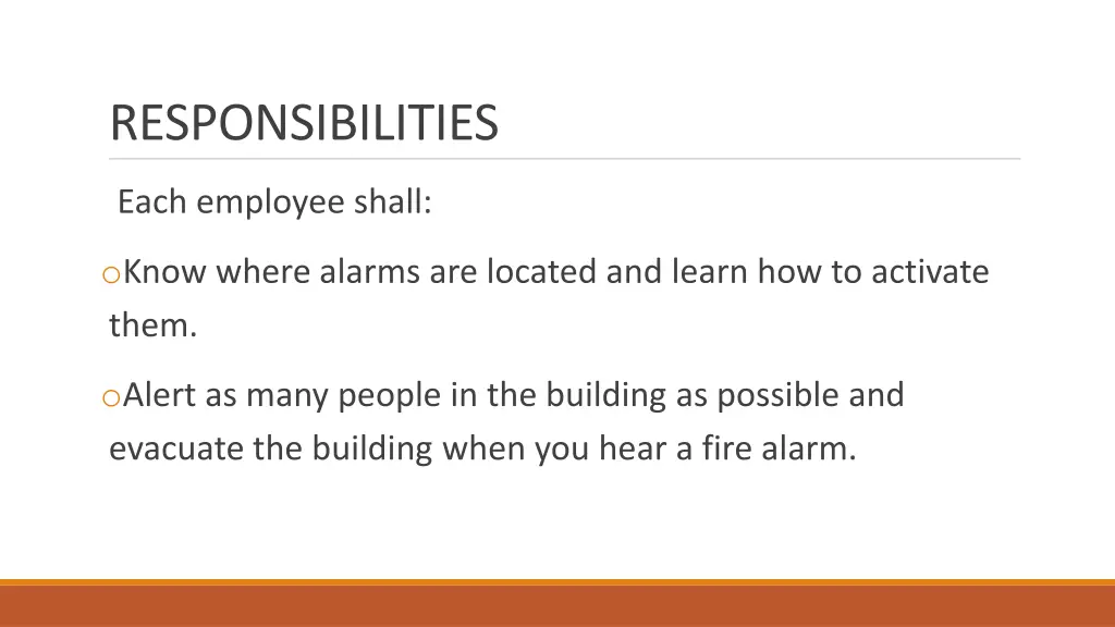 responsibilities