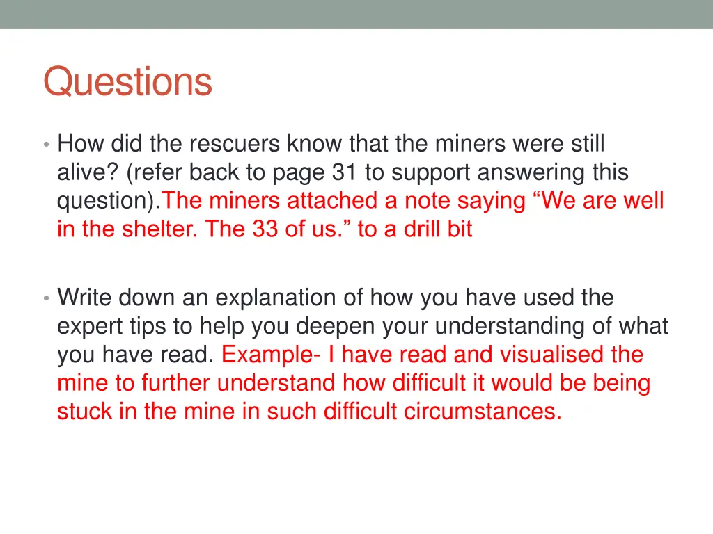 questions 1