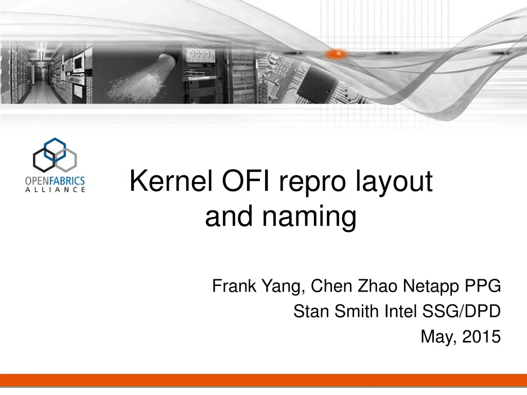 kernel ofi repro layout and naming