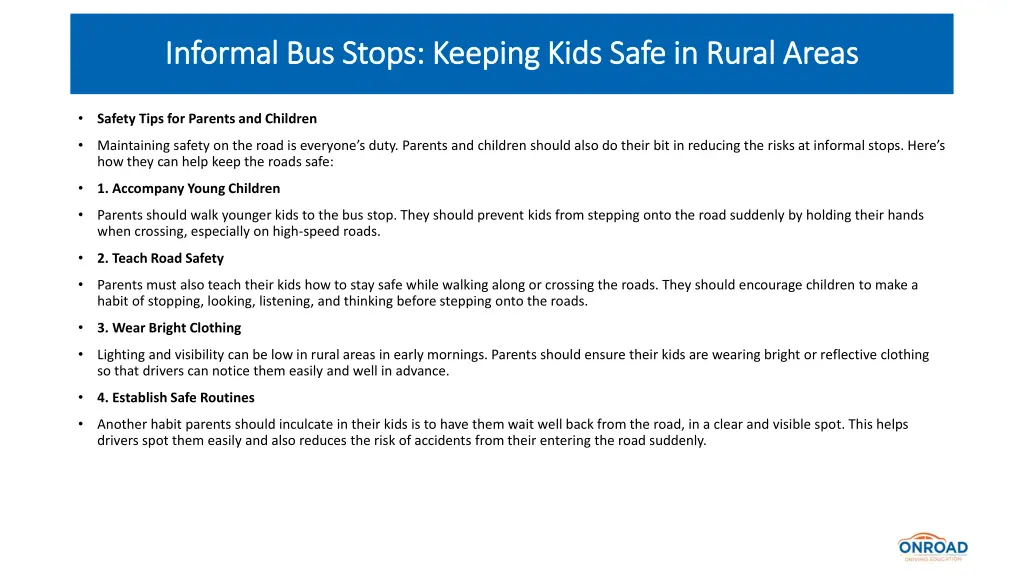 informal bus stops keeping kids safe in rural 3