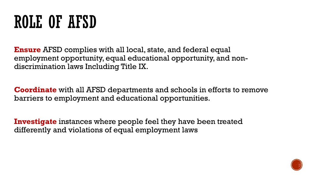 role of afsd 1