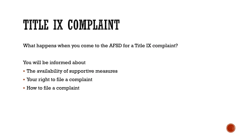 title ix complaint