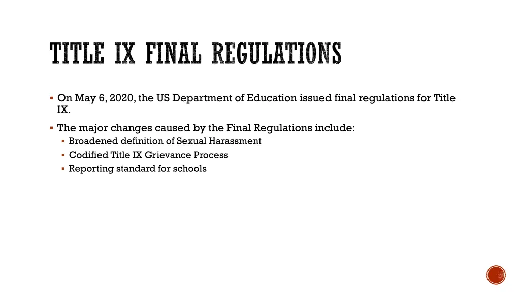 title ix final regulations