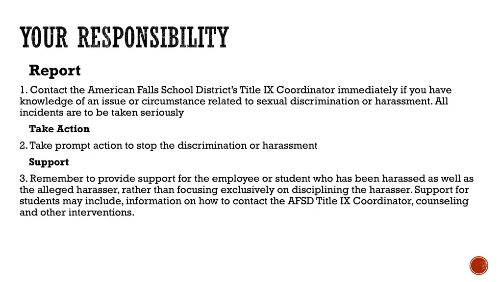 your responsibility report 1 contact the american