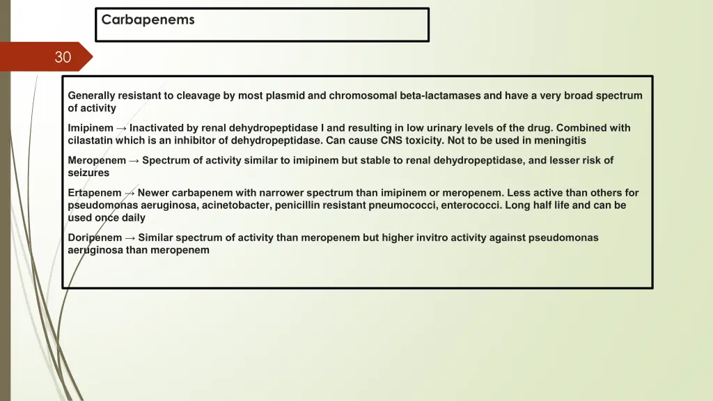 carbapenems