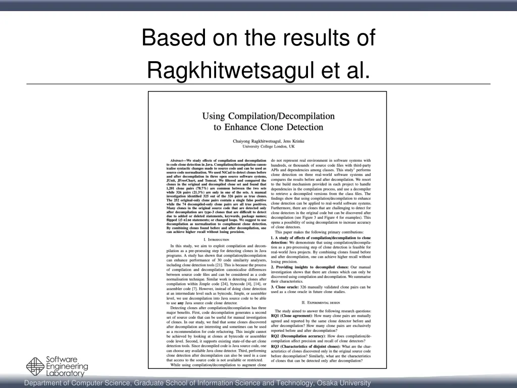 based on the results of ragkhitwetsagul et al