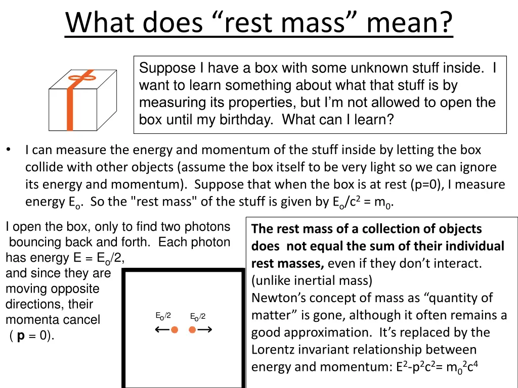 what does rest mass mean