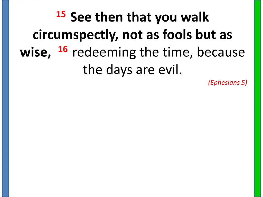 15 see then that you walk circumspectly 1