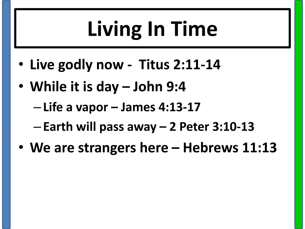 living in time 3