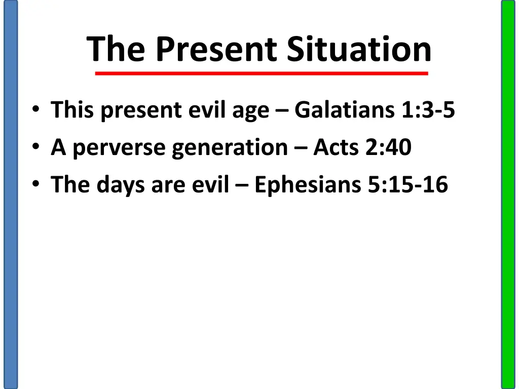 the present situation 2