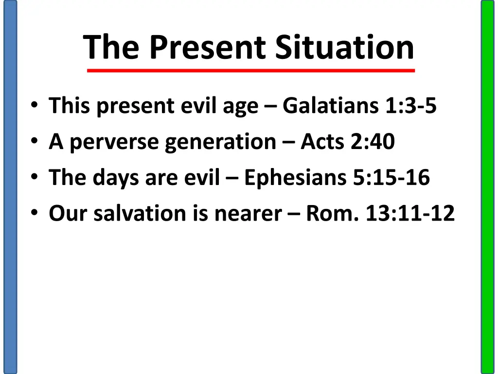 the present situation 3