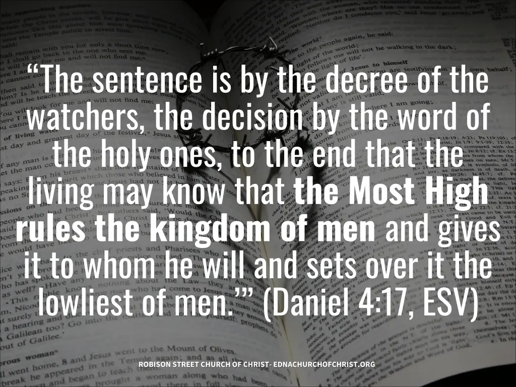 the sentence is by the decree of the watchers