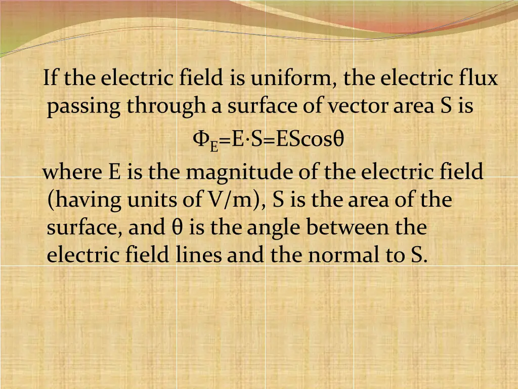if the electric field is uniform the electric