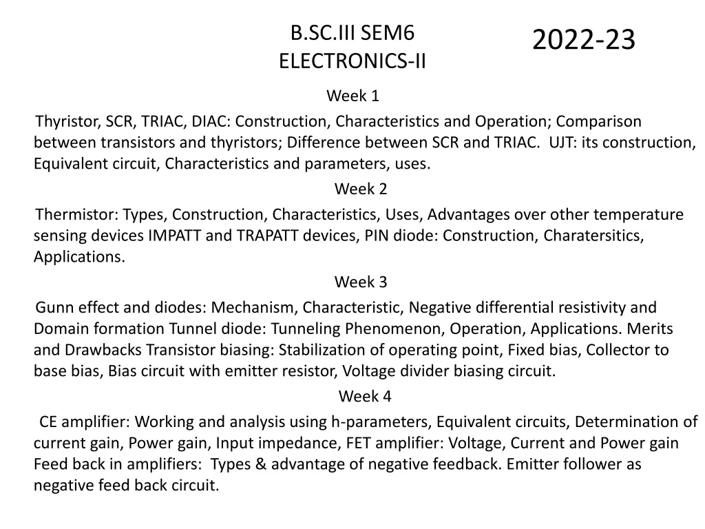 b sc iii sem6 electronics ii