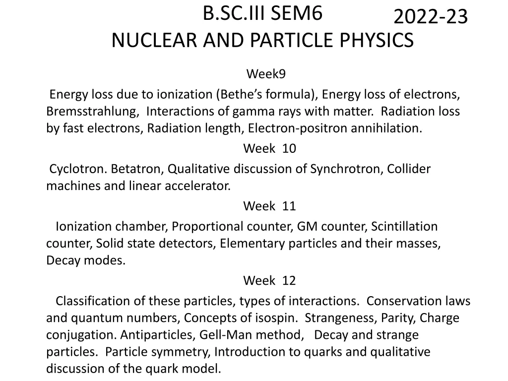 b sc iii sem6