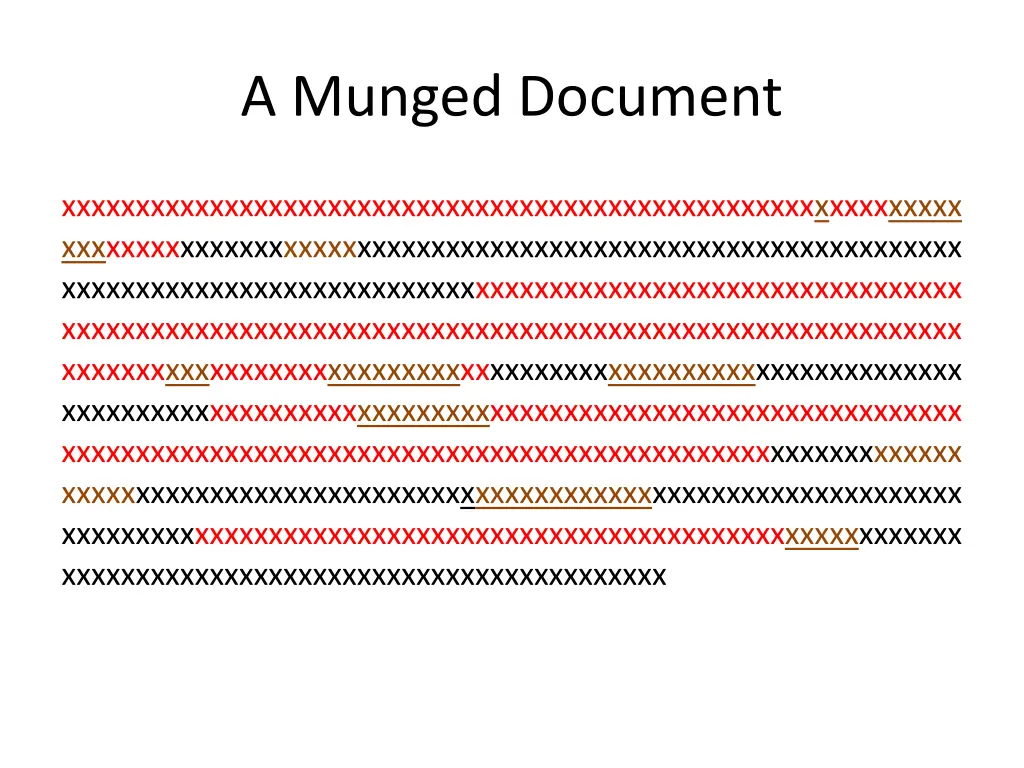 a munged document 2