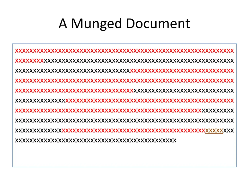 a munged document 3