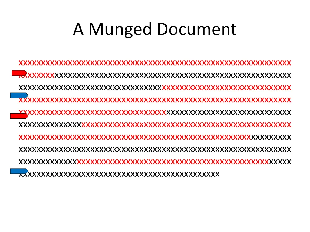 a munged document