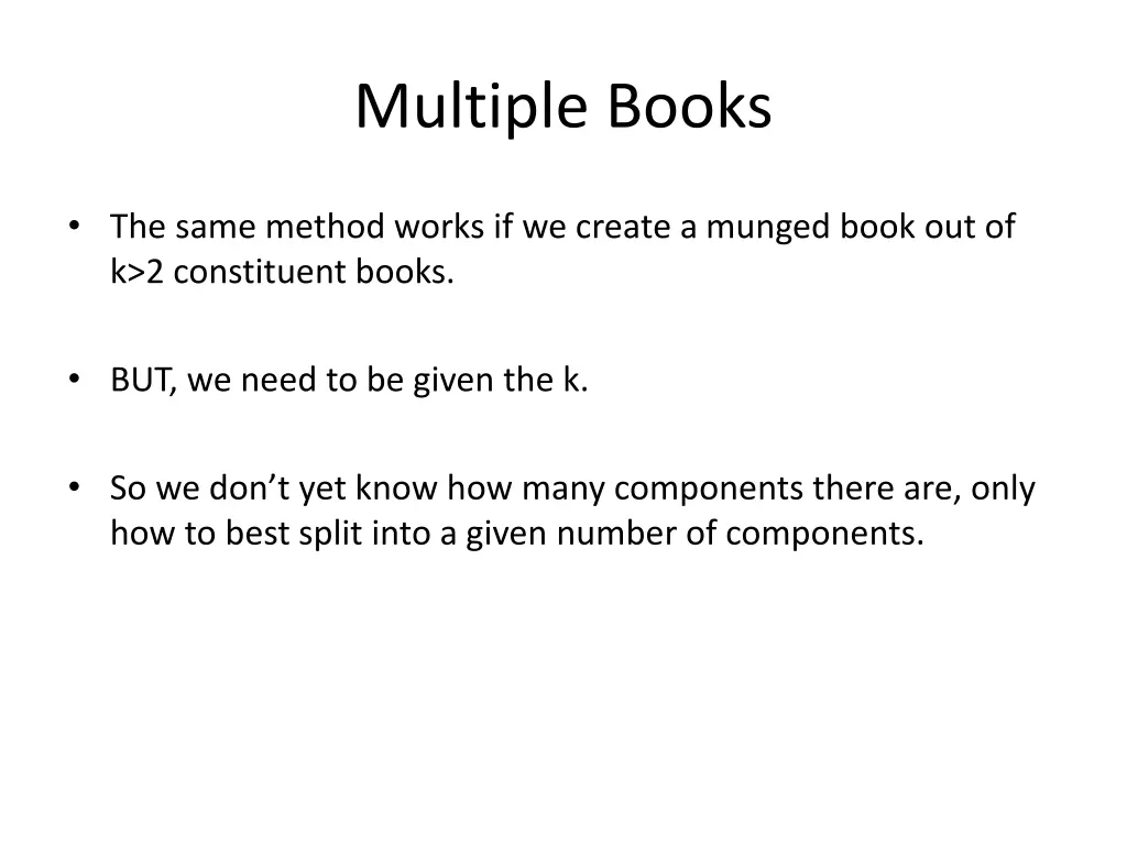multiple books
