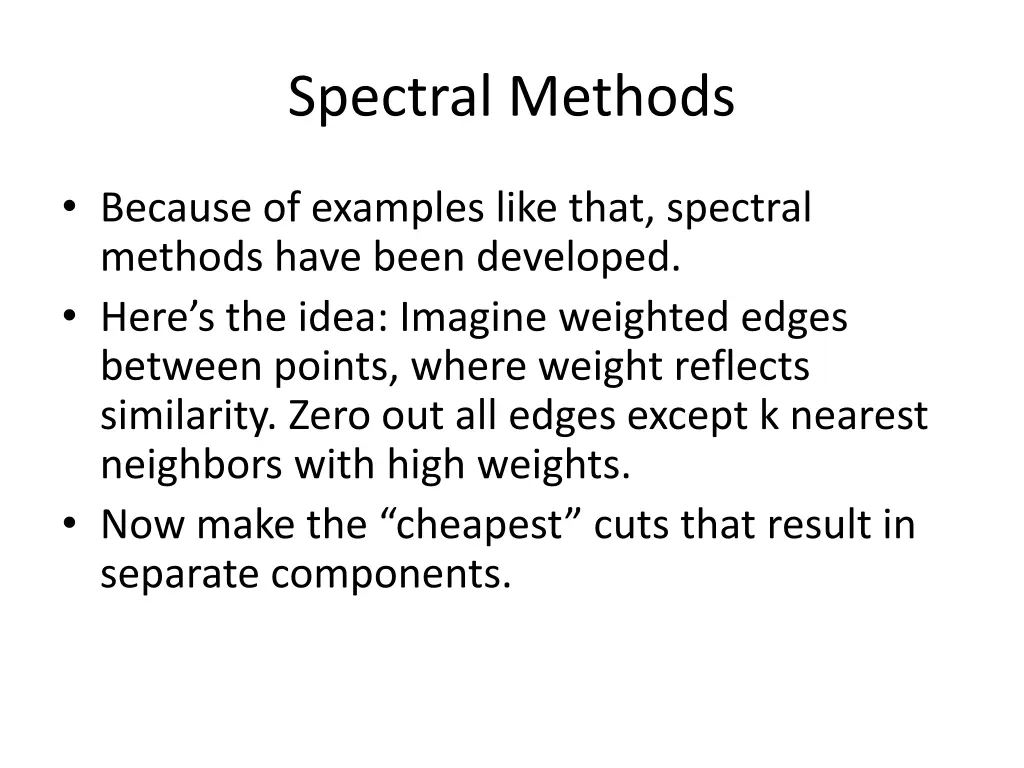 spectral methods