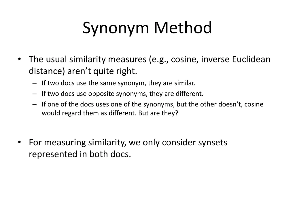 synonym method
