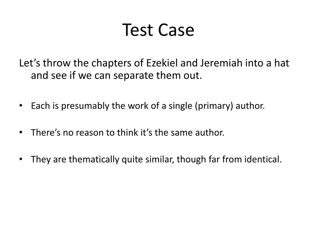 test case