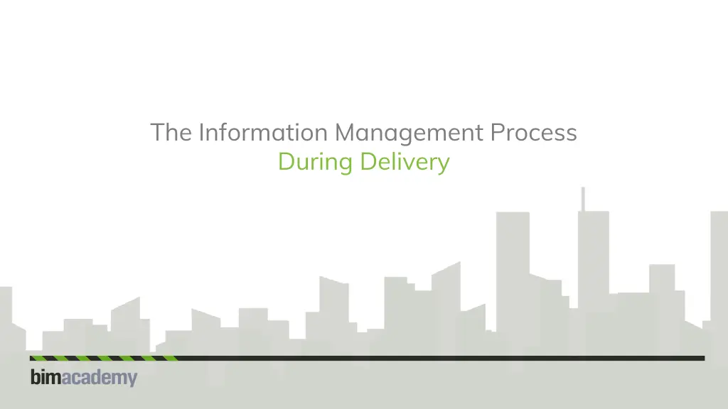 the information management process during delivery