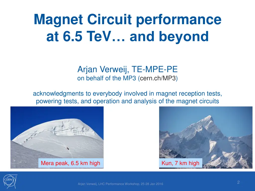 magnet circuit performance at 6 5 tev and beyond