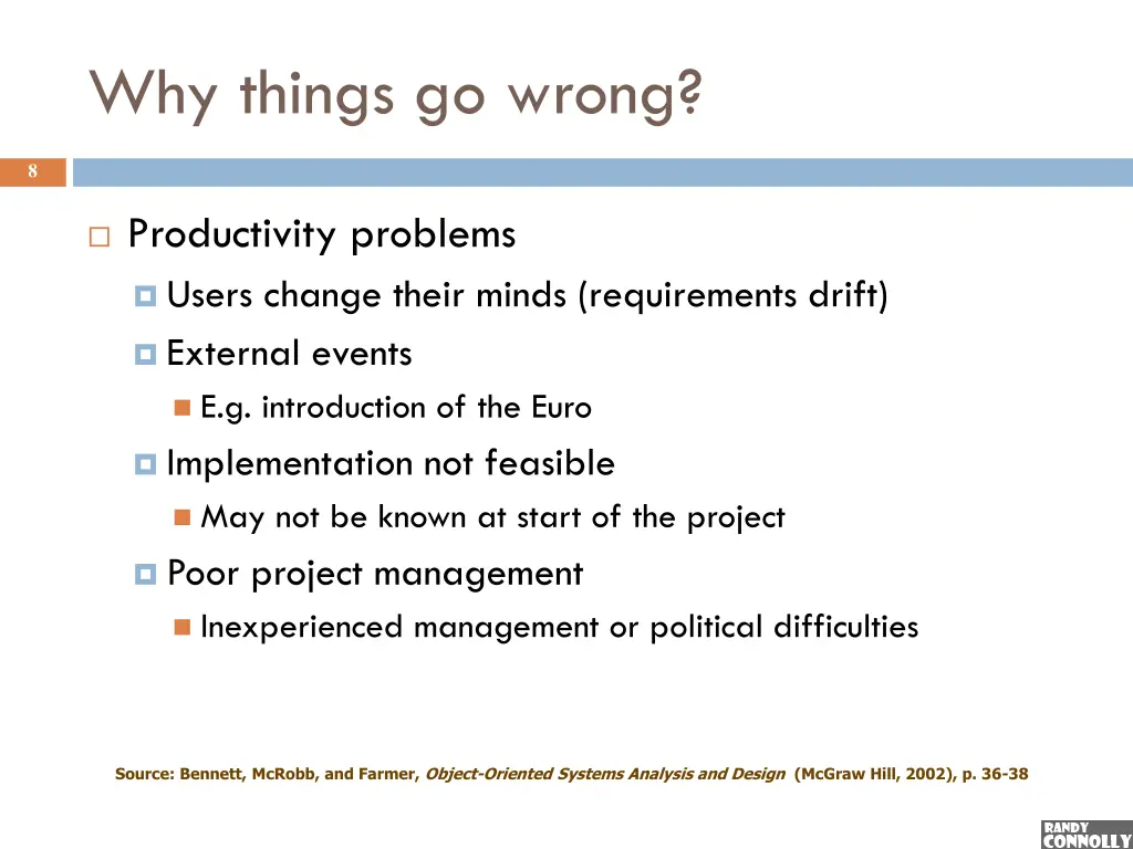 why things go wrong 1