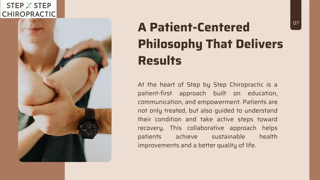 a patient centered philosophy that delivers