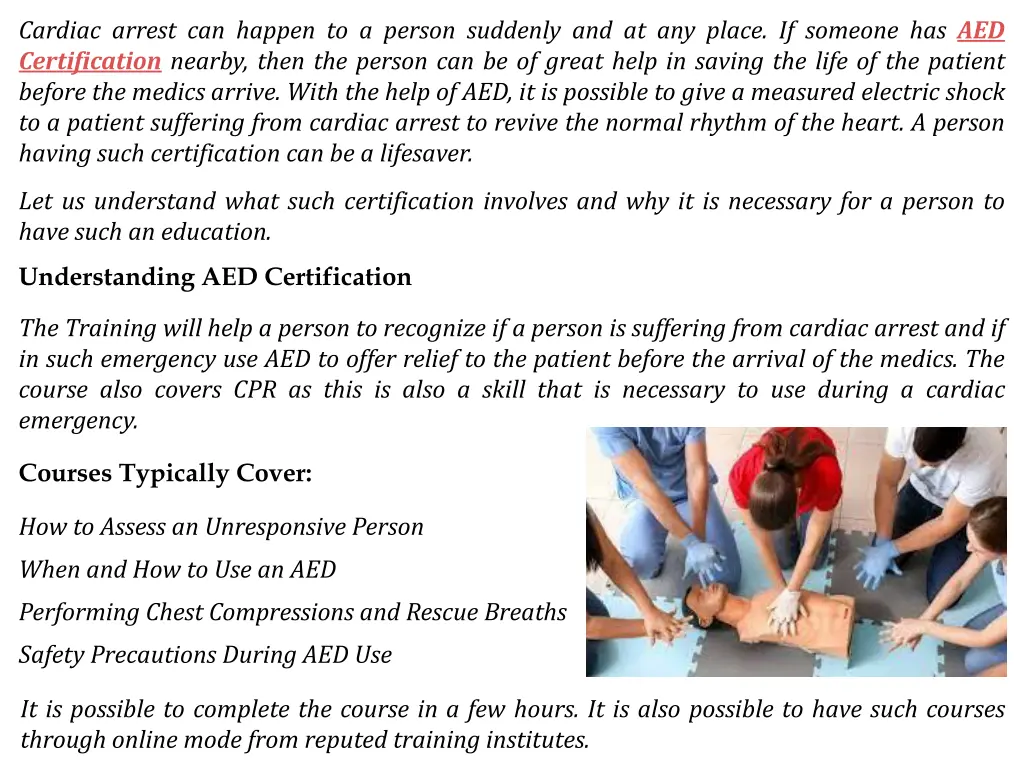 cardiac arrest can happen to a person suddenly