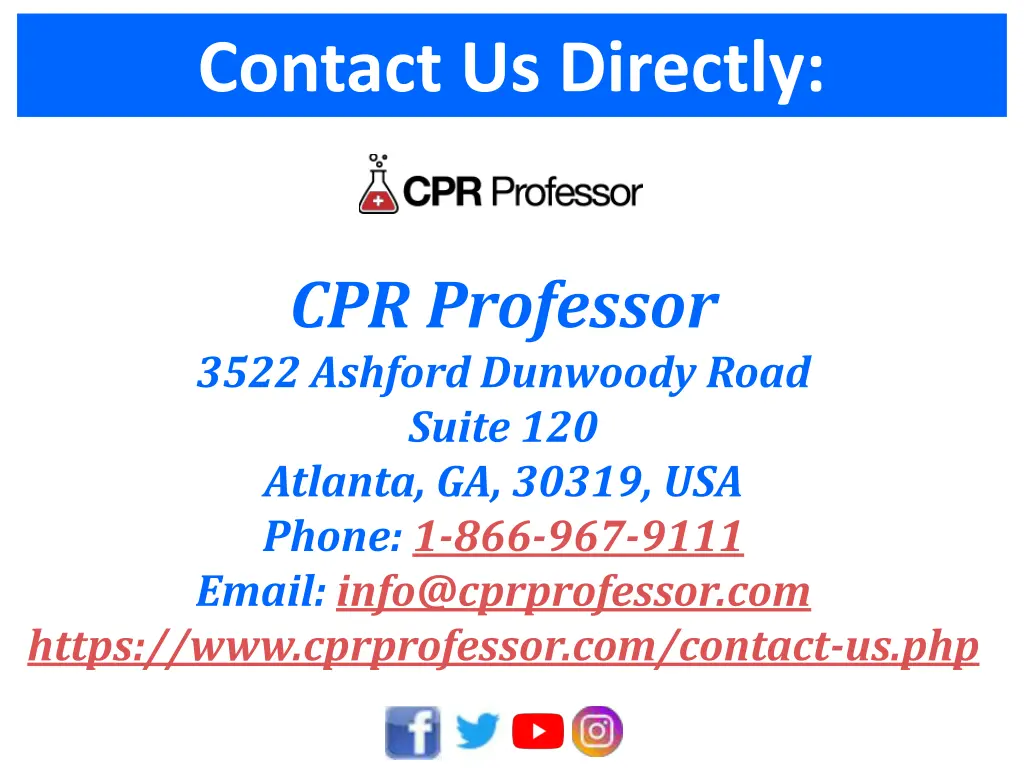 contact us directly