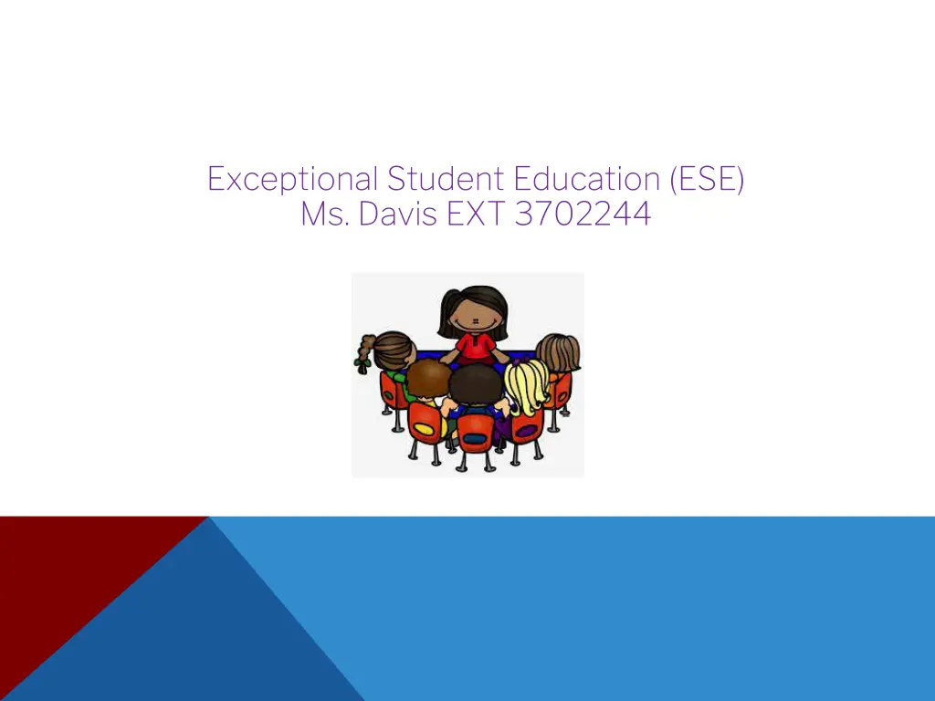 exceptional student education ese ms davis