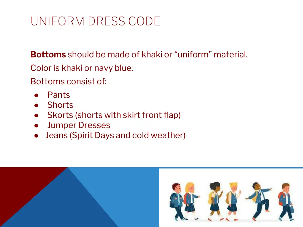 uniform dress code 1