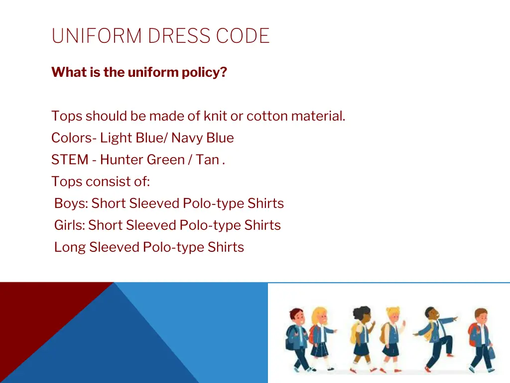 uniform dress code