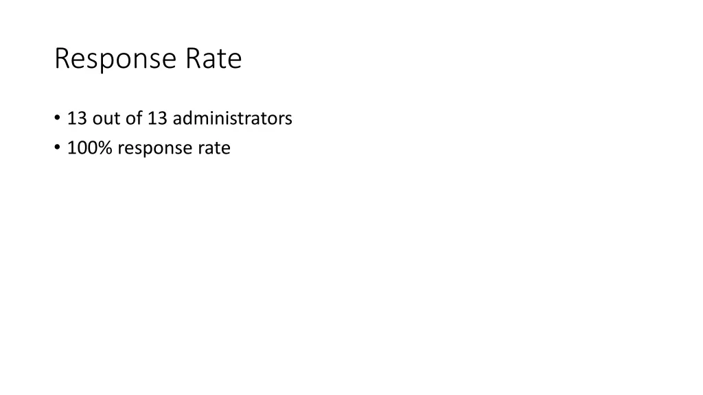 response rate 2