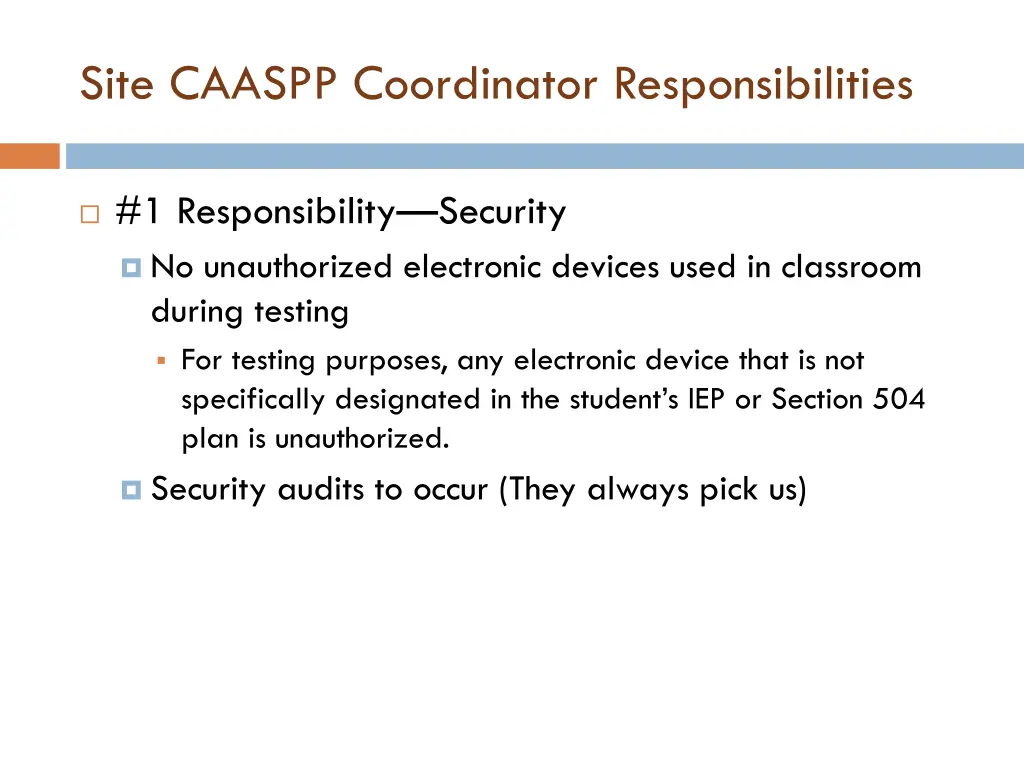 site caaspp coordinator responsibilities