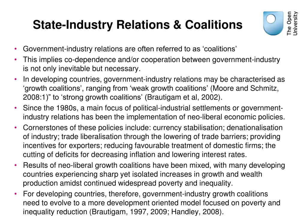 state industry relations coalitions