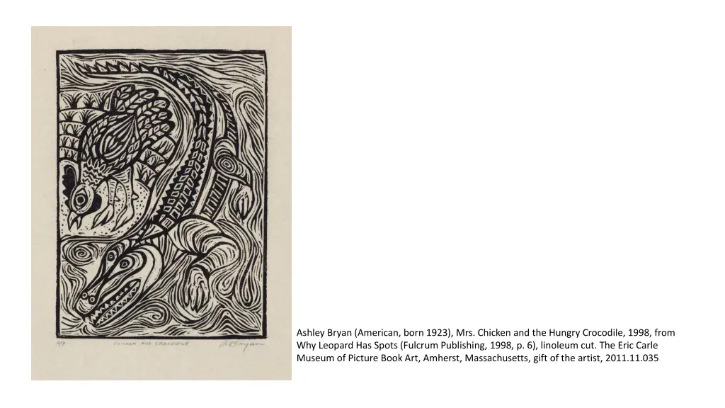 ashley bryan american born 1923 mrs chicken