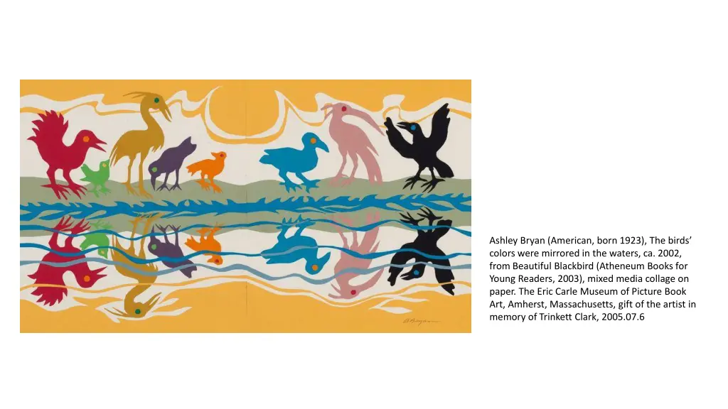 ashley bryan american born 1923 the birds colors