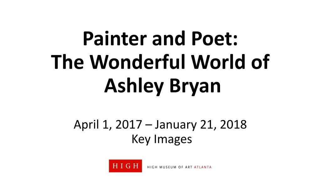 painter and poet the wonderful world of ashley