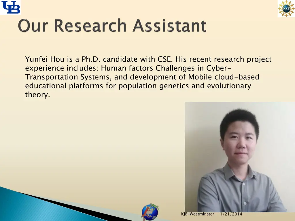 yunfei hou is a ph d candidate with