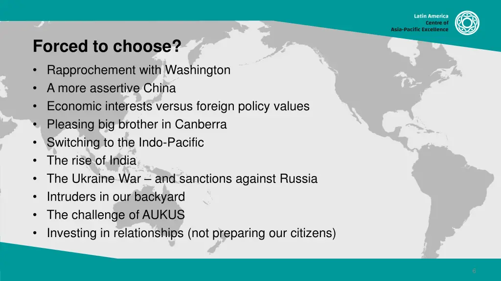 forced to choose