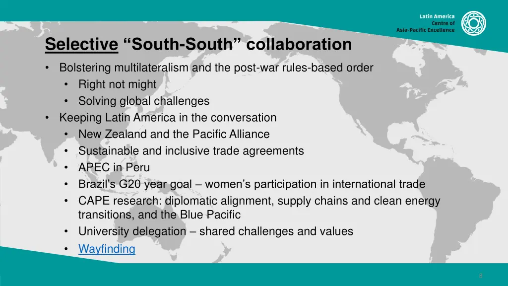 selective south south collaboration