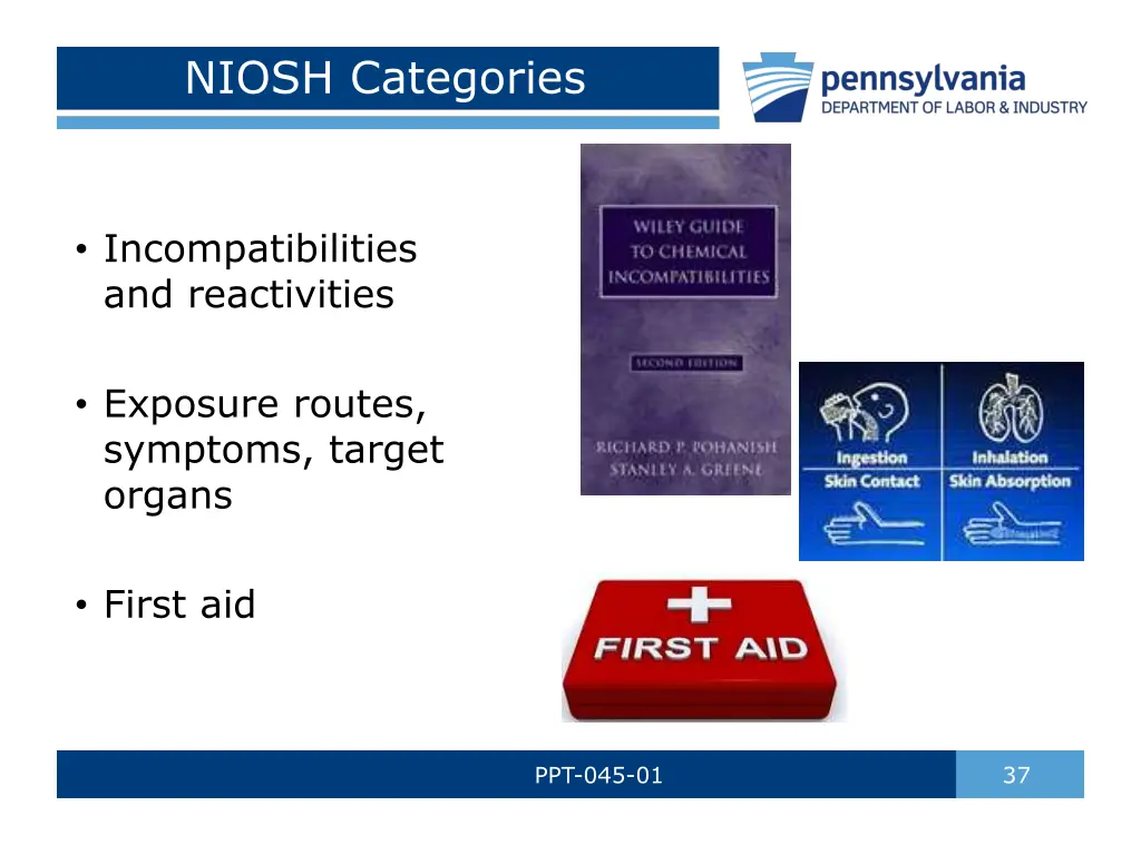 niosh categories