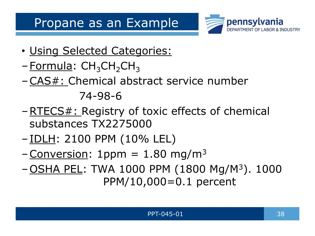 propane as an example