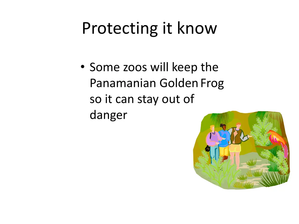 protecting it know