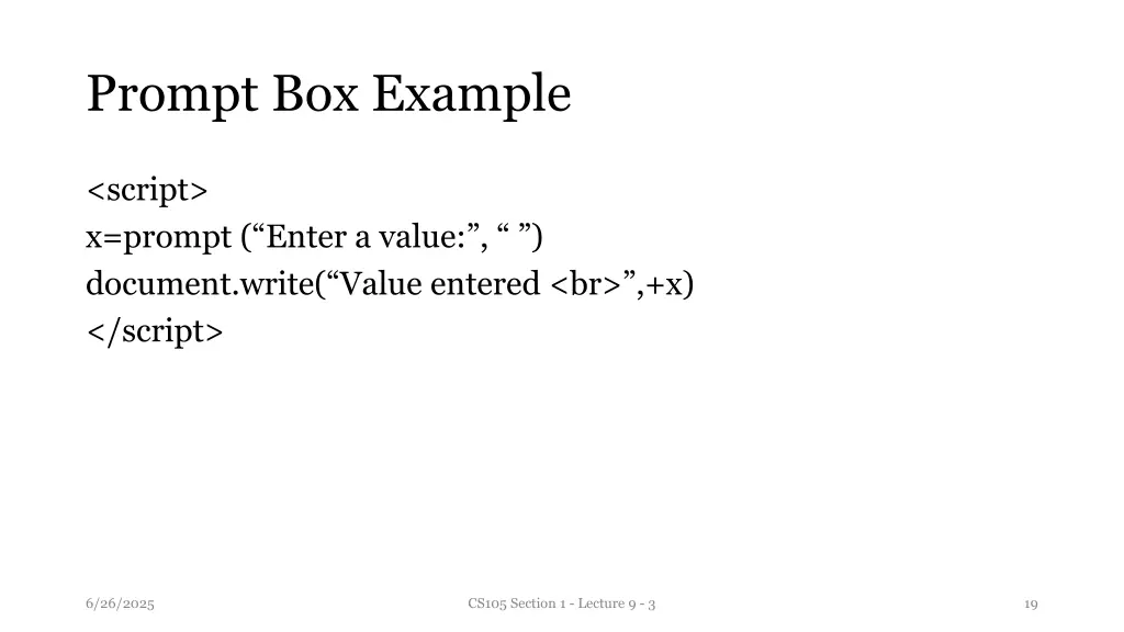 prompt box example
