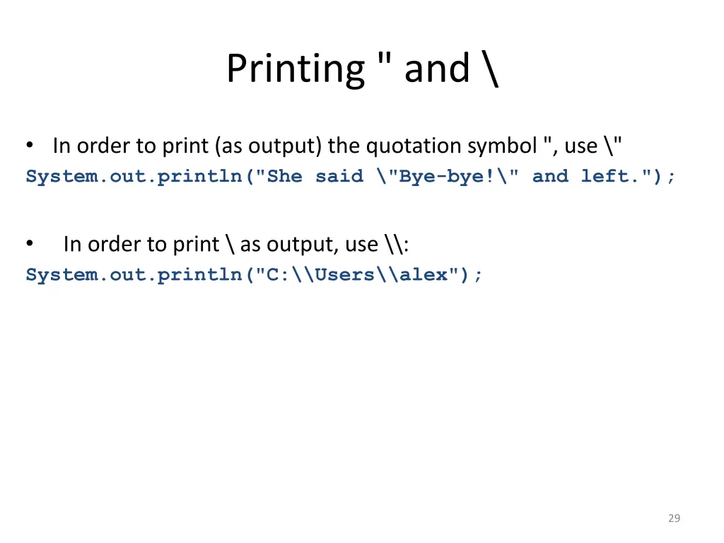 printing and