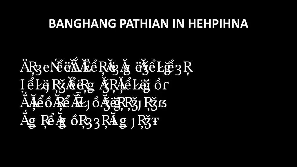 banghang pathian in hehpihna 3